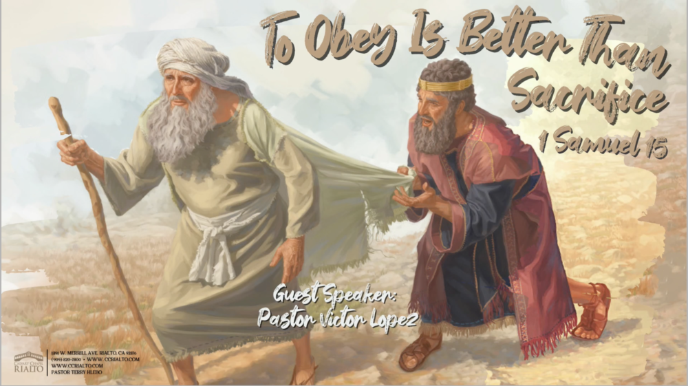 To Obey Is Better Than Sacrifice Image